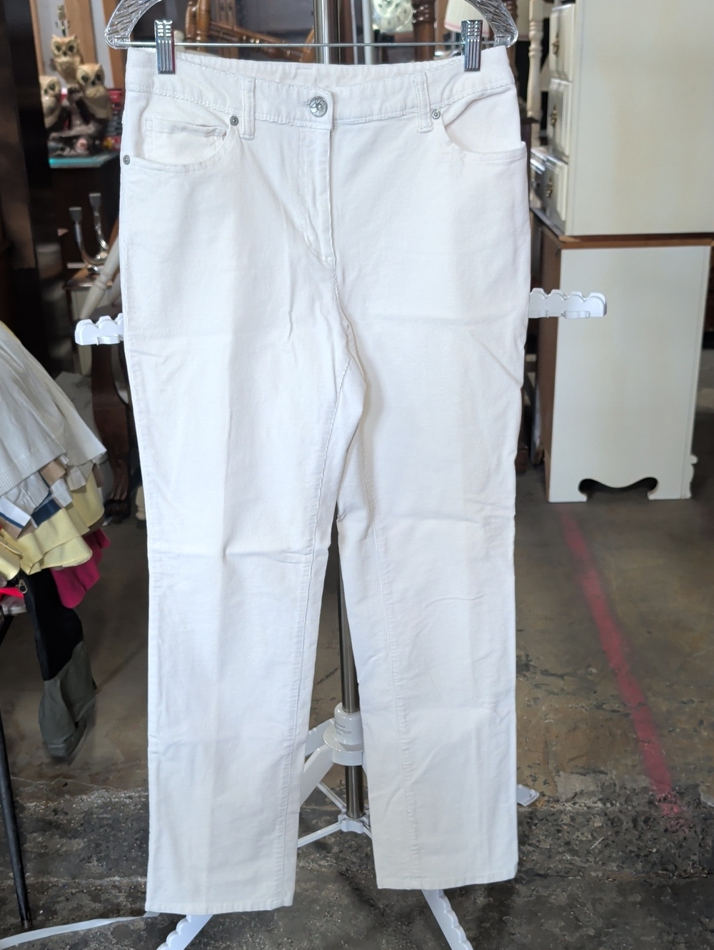Style & Co. Cream Straight-Leg Corduroy Pants